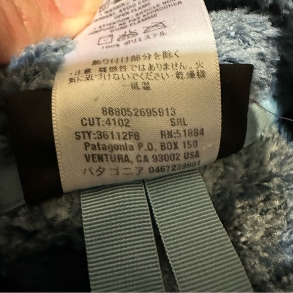 Patagonia Light Blue Better Sweater Jacket Fleece Zip Up Medium Cold Weather - Picture 11 of 13